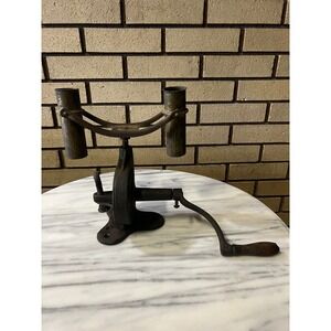 Antique Primitive Cast Iron Cream Separator Milk Fat Tester With Crank Handle